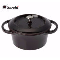 Round Enameled coating cast iron casserole dish with lid